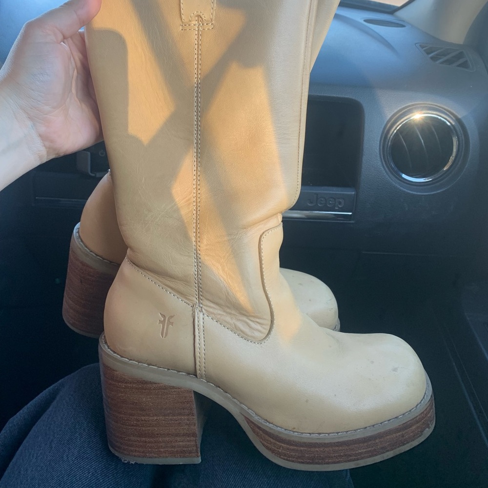 Insane vintage Frye platform campus boot